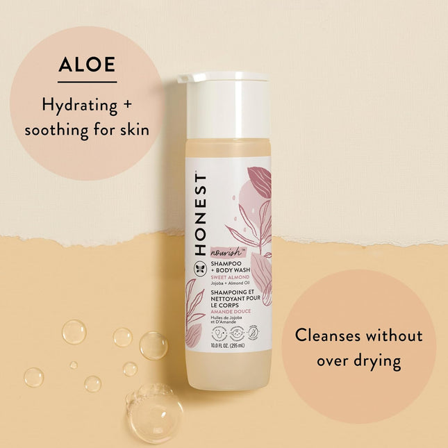 2-in-1 Cleansing Shampoo Body Wash Gentle for Baby, Naturally Derived Tear-free Hypoallergenic Sweet - photo 2