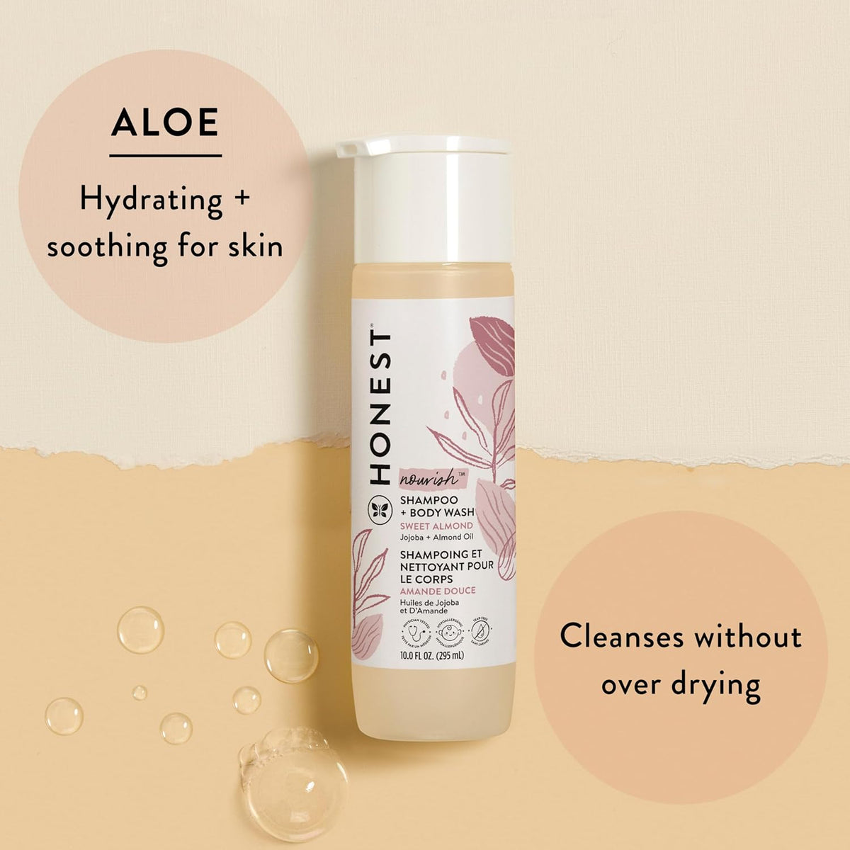 2-in-1 Cleansing Shampoo Body Wash Gentle for Baby, Naturally Derived Tear-free Hypoallergenic Sweet - photo 2