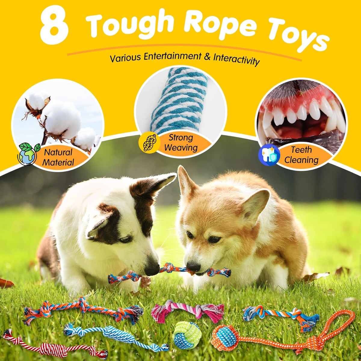 Zeaxuie dog toys - treat ball and natural rubber toys