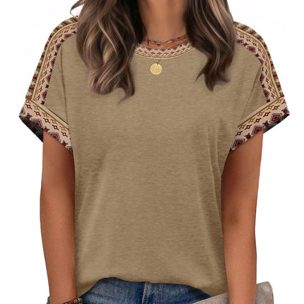 Womens Tops Short Sleeve Shirts Summer Outfits 2026 Spring Dressy Casual Clothes Clothing