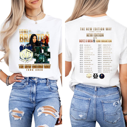 Retro R&B Tour Style Music T Shirt Vintage Concert Look Casual Short Sleeve Streetwear Tee