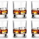 Whiskey Glasses,11 OZ Short Glass Tumbler,Lowball Glasses Set of 6