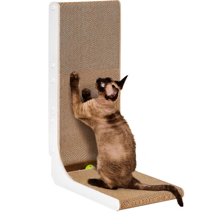Cardboard Cat Scratcher for Indoor Cats, 26.8 Inch, Brown
