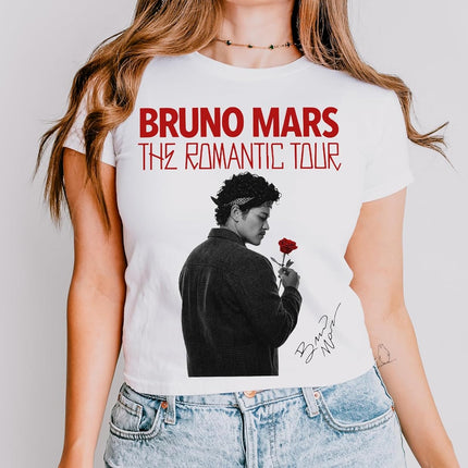Bruno The Romantic Tour Shirt - Y2k Style Concert Tshirt - 2026 The Romantic Tour Concert Outfit