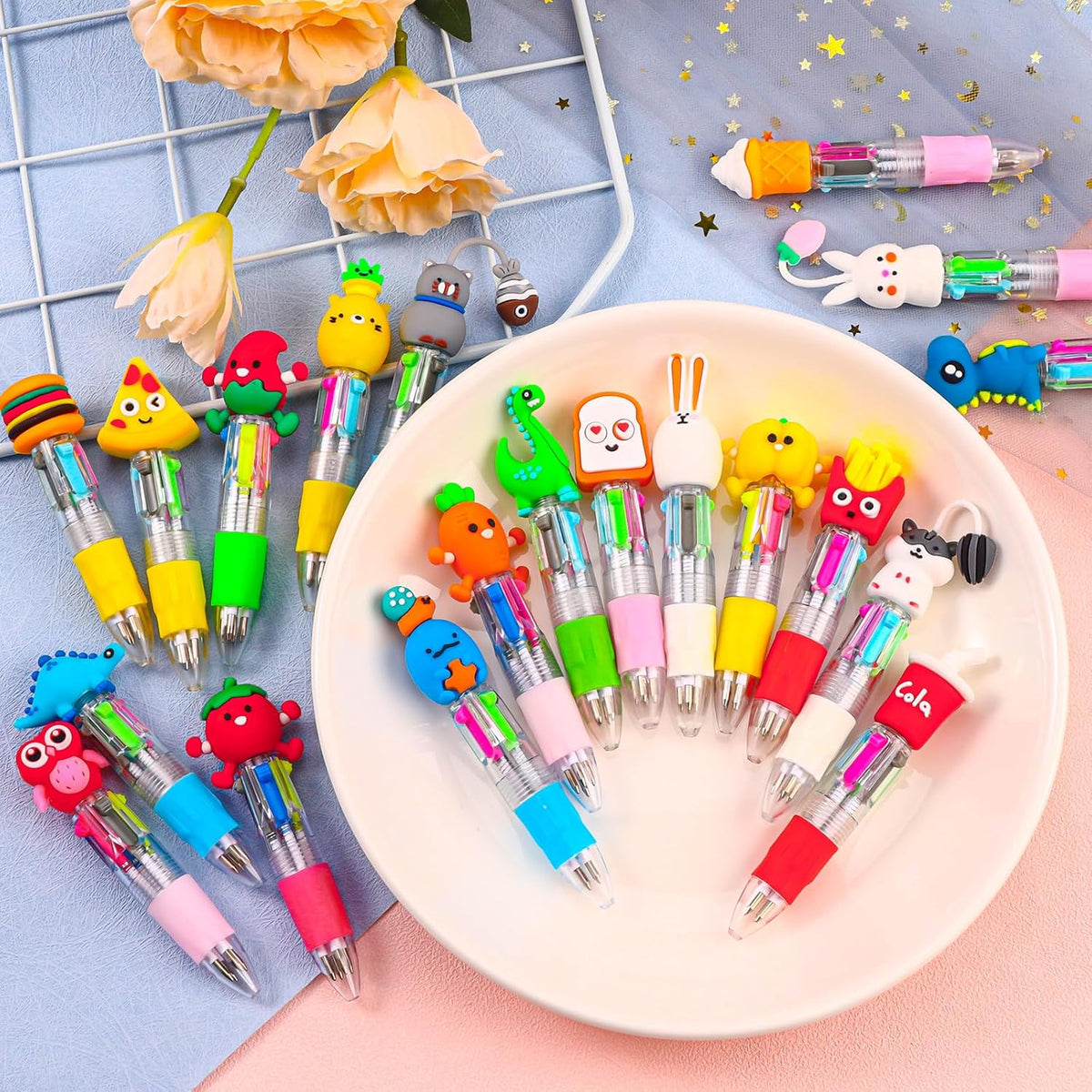 20-Piece Mini 4-in-1 Multicolor Ballpoint Pens Set - photo 5