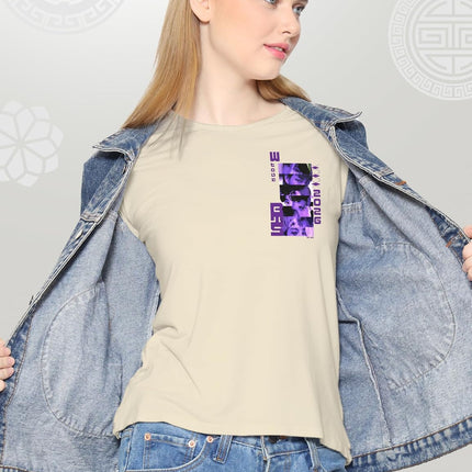 Purple Arirang World Tour Shirt - K-Pop Idol Portrait Graphic Tee - South Korean Boy Band Concert Dates Fan Souvenir Tee