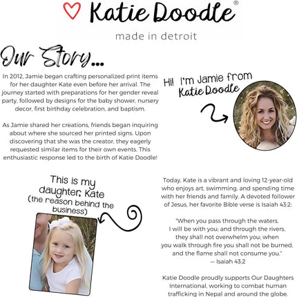 Katie Doodle 2026 Graduation Card - (Made in USA) - Funny High School Graduation Cards 2026, Class-of-2026 Cards (5x7 inch, Blank Inside) - Grad Gifts for Her, Him (Handmade) - Includes Envelope