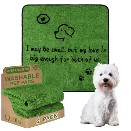 Tapetes Reutilizables para Orina de Perro, Tapetes Lavables para Cachorro, a Prueba de Fugas 18"x24" 2 Pack