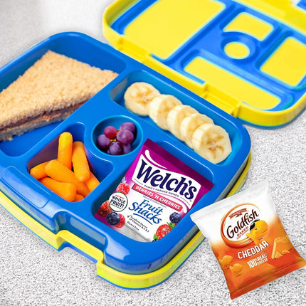 Goldfish and Welch’s Fruit Snacks for Back to School, 1 Box of Goldfish Cheddar Cheese Snack Packs (20 Count) and 1 Box of Welch’s Berries ‘N Cherries Fruit Snack Packs (40 Count)