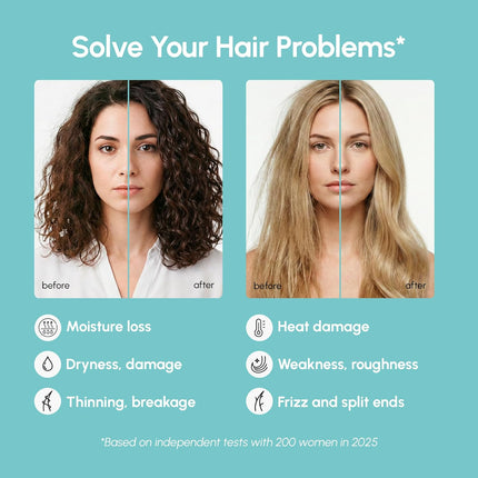 MAREE Deep Conditioning Leave-In Hair Mask for Damaged Hair – Keratin Hair Treatment with Biotin, Natural Oils & Vitamins – Leave-In Conditioner for Repair and Hydration – Mascarilla Para Cabello