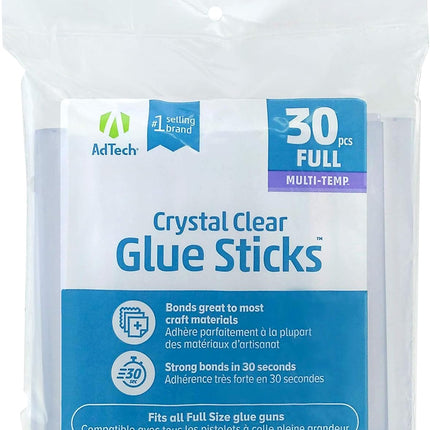 Adhesive Technologies 220-14ZIP30 Multi Temp Full Size Glue, 4-Inch, 30 Count (Pack of 1)