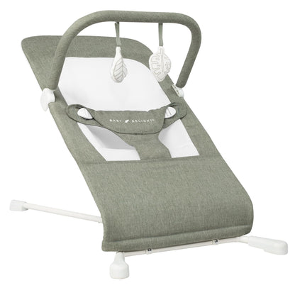 Baby Bouncer | Infant 0-6 Months | 3-Position Recline | Sage Tweed