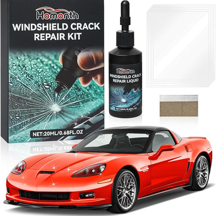 Car Windshield Crack Repair Kit - 2026 Upgrade Nano Glass Repair Liquid for Cracks & Chips, Cracks Gone Glass Remover Fluid for Quick Fix Windshields, Windows, Mirrors