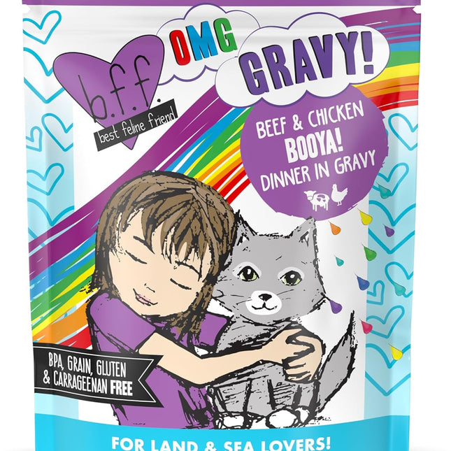 Beef & Chicken in Gravy Cat Food, 2.8oz Pouch (Pack of 12)