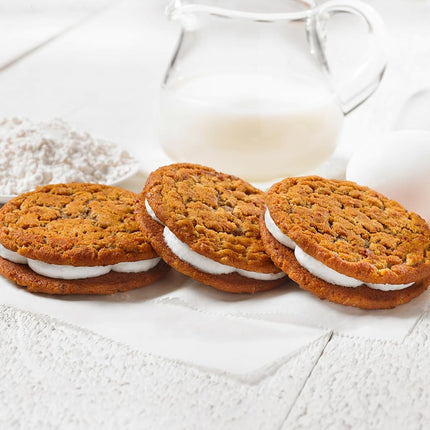 Little Debbie Oatmeal Crème Pies, 12 Individually Wrapped Sandwich Cookies, 16.2 OZ Box
