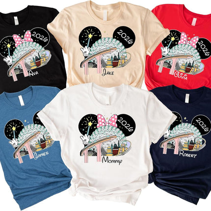 Custom Family Vacation 2026 Shirt, Matching Trip Shirts, Group Vacation Tee, Theme Park Trip t-Shirt, World Traveler Tee Multi