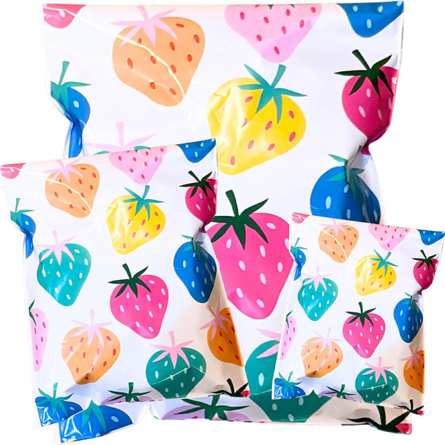 14.5x19 Colorful and Stylish 50 Pack Poly Mailer Bags with Unique Designs