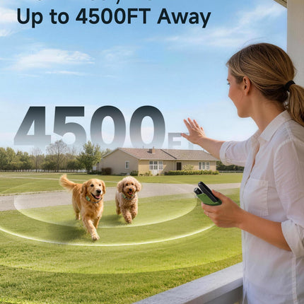 Shock Collar for 2 Dogs, 4500FT Training Collar with Remote for 10-120lbs