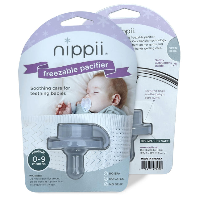 Freezable Teething Pacifier, Baby Teether Toys 0-9 Months, BPA Free