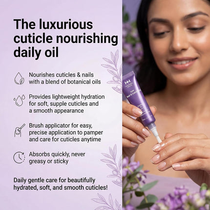 Cuticle Oil Pen for Dry Cracked Cuticles, Hydrating Nail Moisturizer with Jojoba Oil, Vitamin E, Tea Tree & Squalane, Portable Brush Pen for Nails 15ml (Pack of 1)