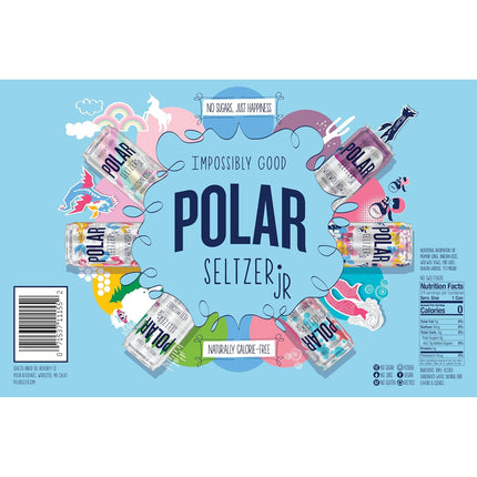 Seltzer Jr Variety Pack, 7.5 fl oz Cans, Pack of 24 Six Flavors, Mini Cans, No Sugar, No Sweeteners