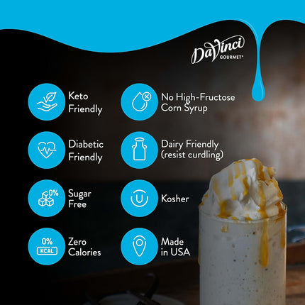 DaVinci Gourmet Sugar-Free Caramel Syrup, 25.4 Fluid Ounces (Pack of 1)