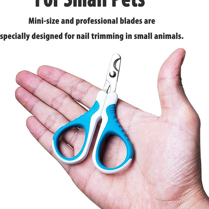 gonicc Professional Pet Nail Clippers and Trimmer - Best for Cats, Small Dogs and Any Small Pets. Sharp Angled Blade Pet Nail Trimmer Scissors.