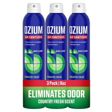 Spray sanitizante de aire y eliminador de olores de 8 Oz.