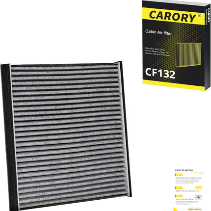 Cabin Air Filter w/Activated Carbon for Toyota Camry (2002-2006), Sienna (2004-2010), Avalon (2000-2004), Lexus RX350 (2007-2009), ES330 (2004-2006), OE# 87139-06030, YZZ05, CF10132