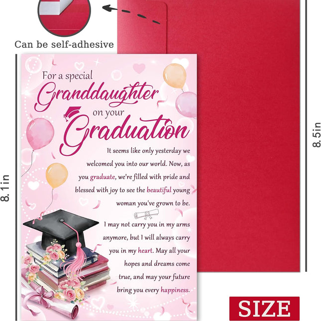 Graduation Card for Granddaughter, Heartfelt Granddaughter Graduation Card
