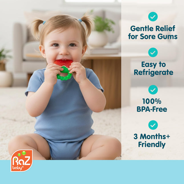 Fruit Koolers 3-Pack Koolers Water-Filled Teethers – Fun Fruit-Inspired Cooling Relief for 3M+ | Safe - photo 2