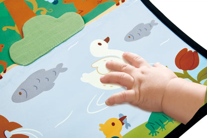 Tree of Life Tummy Time Mat – Foldable High Contrast Sensory - photo 3
