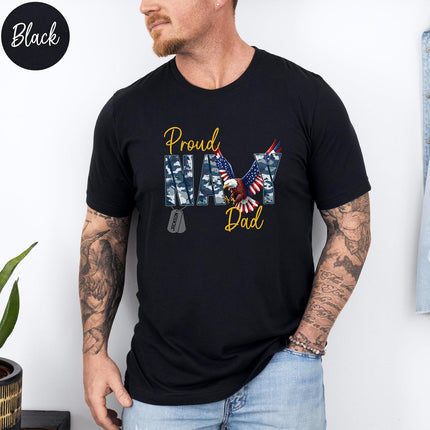 Custom Proud Navy Mom Shirt Personalized Military Boot Camp Gifts Army Dad Shirts Graduation Shirts for Family