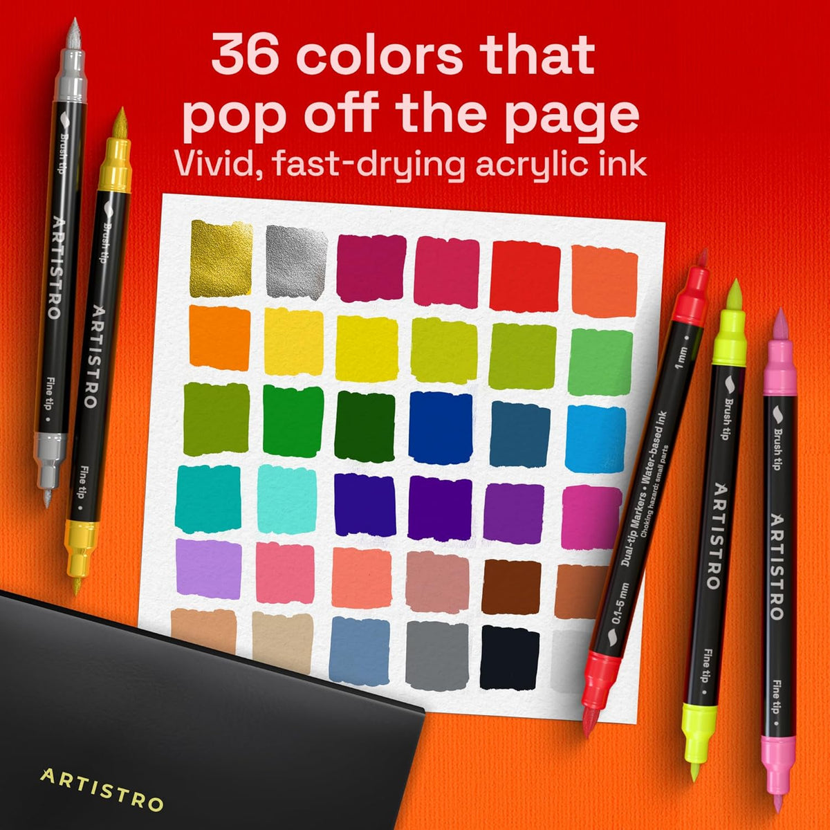 36 Acrylic Paint Markers for Drawing and Crafts - photo 2