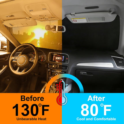 Windshield Sun Shade Custom Fit 2021-2026 Jeep Grand Cherokee L/Jeep Grand Cherokee SUV Accessories Front Window Sunshade Sun Visor Protector Blocks Rays