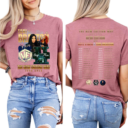 Retro R&B Tour Style Music T Shirt Vintage Concert Look Casual Short Sleeve Streetwear Tee