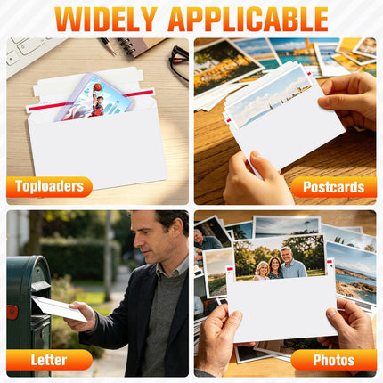 300 Pack Rigid Mailers, 7"x4.35" Premium Trading Card Shipping Envelopes