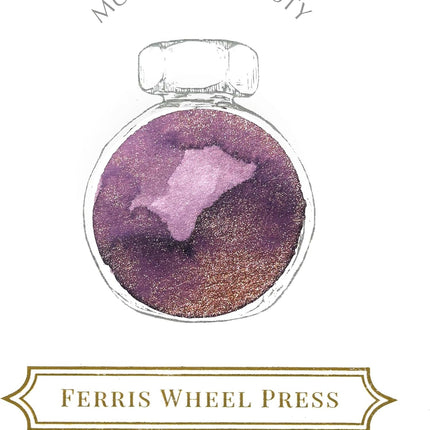 Ferris Wheel Press Fountain Pen Ink, Everyday Ink Collection,Vibrant Purple with Rose Gold Shimmer, 38ml