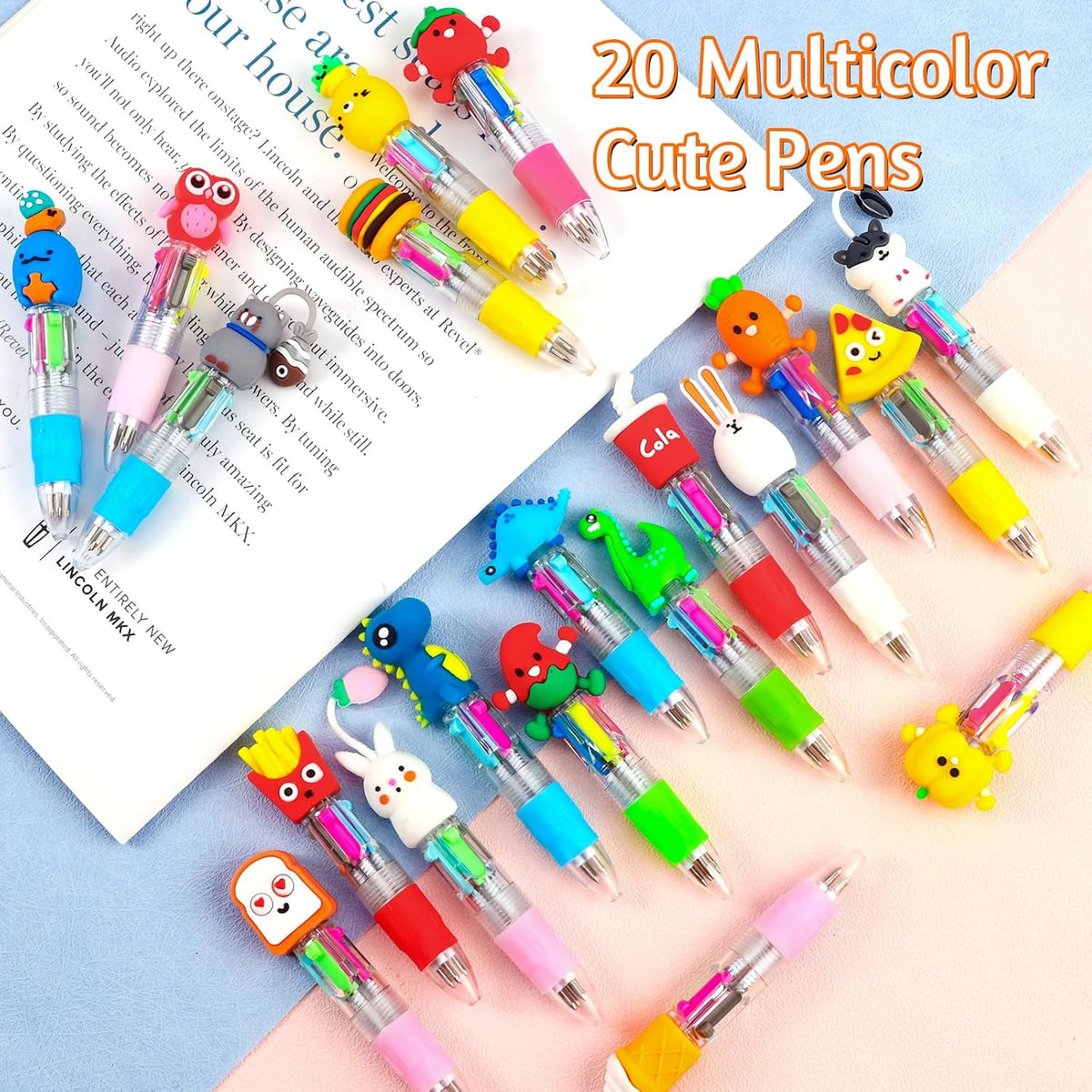 20-Piece Mini 4-in-1 Multicolor Ballpoint Pens Set - photo 4
