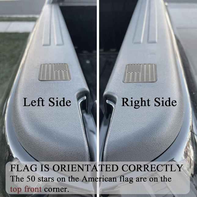 Black Bed Rail Stake Pocket Covers, 2-Piece Set
