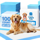 100 Count Puppy Pads 28"x34", Extra Large, Super Absorbent