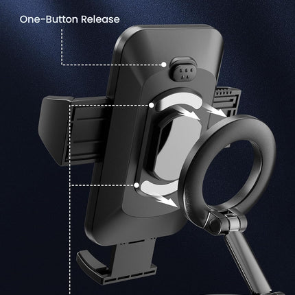 Car Phone Mount with Magnetic Clip for Magsafe & Android 360 Universal Suction Phone Mount for Dashboard Windshield Car Phone Holder for Car for iPhone 17 16 15 14 Pro Max Samsung Galaxy S25 Cell