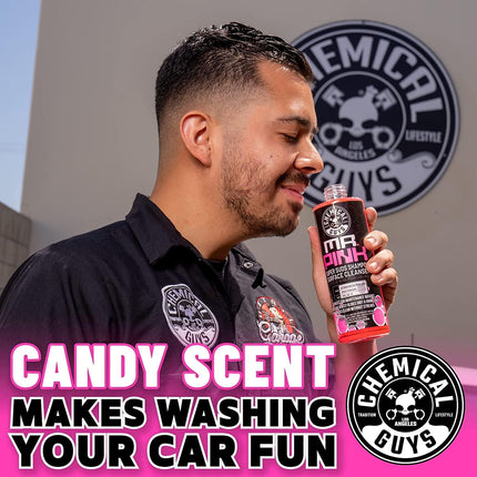 Chemical Guys Mr. Pink Car Wash Soap - 16 oz Super Suds Foaming Car Wash Soap for Cannon, Blaster, or Bucket Washing - pH Balanced, Safe on Wax, Sealant, Ceramic, and Clear Coat Finishes