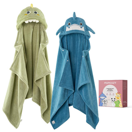Hooded Baby Towels, 2 Pack with Health Label