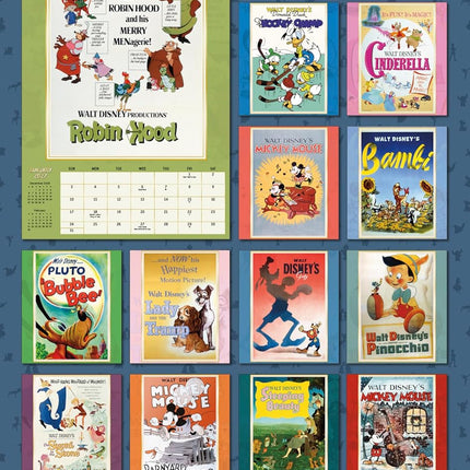 2027 Disney Classic Posters Oversized Calendar