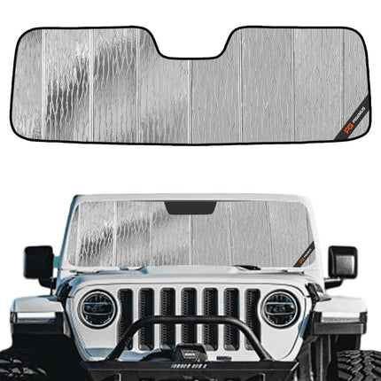 Windshield Sun Shade for Jeep Wrangler JL 2018-2026, Gladiator 2020-2026 Front Window Sunshade - AstraGuard