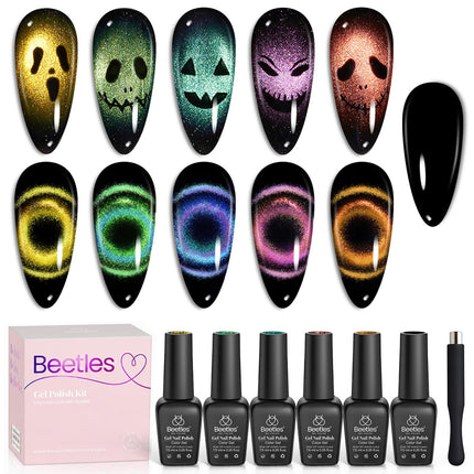 Jelly Gel Nail Polish Set, 6 Colors