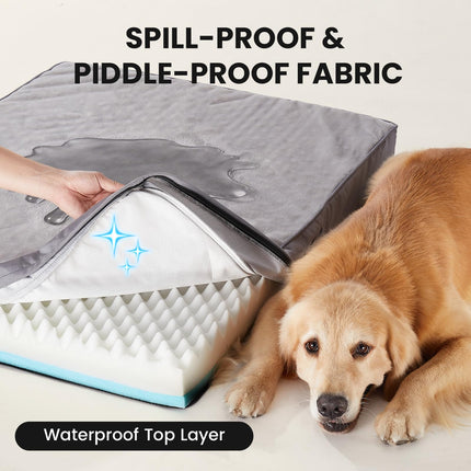 Orthopedic Large Dog Bed, Reversible Memory Foam, 41 inch-XL(Gray)