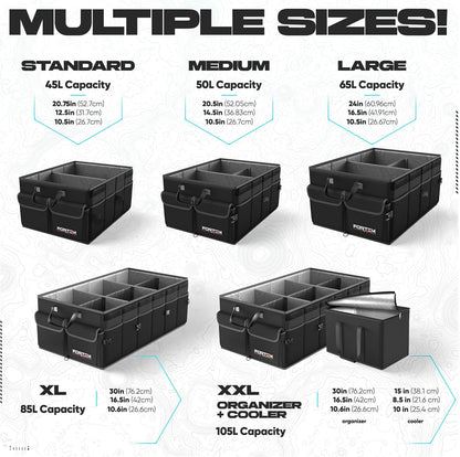 50L Foldable SUV Trunk Organizer with Soft Cover - photo 3