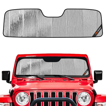 Windshield Sun Shade for Jeep Wrangler JL 2018-2026, Gladiator 2020-2026 Front Window Sunshade - AstraGuard